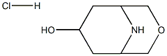 endo-7-Hydroxy-3-oxa-9-azabicyclo[3.3.1]nonane hydrochloride Struktur