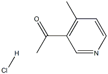 1 - (4 - Methylpyridin - 3 - yl)ethanone hydrochloride Struktur