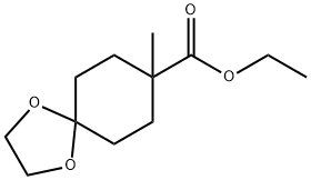 Ethyl 8-Methyl-1,4-dioxa-spiro[4,5]decane-8-carboxylate Struktur