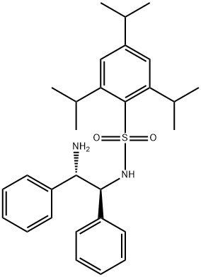 N-[(1S,2S)-2-aMino-1,2-diphenylethyl]-2,4,6-tris(1-Methylethyl)-BenzenesulfonaMide Struktur