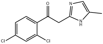 Ethanone,1-(2,4-dichlorophenyl)-2-(5-Methyl-1H-iMidazol-2-yl)- Struktur