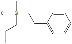 M,p-ETHYLPHENETHYLDIMETHYLCHLOROSILANE, tech-95 Struktur