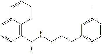 (R)-N-(1-(naphthalen-1-yl)ethyl)-3-(M-tolyl)propan-1-aMine Struktur