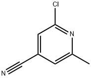 4-Pyridinecarbonitrile, 2-chloro-6-Methyl- Struktur