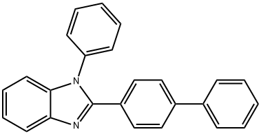 2-[4-biphenyl]- 1-phenyl-Benzimidazole Struktur