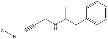 alpha-Methyl-N-2-propynylbenzeneethanamine hydrochloride Struktur