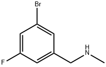 1-(3-溴-5-氟苯基)-N-甲基甲胺, 259231-24-8, 結構式