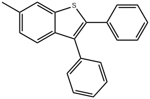 6-Methyl-2,3-diphenylbenzo[b]thiophene Struktur