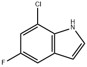 7-Chloro-6-fluoro indole Struktur