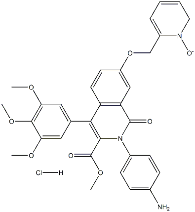 2-(4-AMinophenyl)-1,2-dihydro-7-[(1-oxido-2-pyridinyl)Methoxy]-1-oxo-4-(3,4,5-triMethoxyphenyl)-3-isoquinolinecarboxylic Acid Methyl Ester Monohydrochloride Struktur