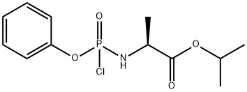 L-Alanine, N-(chlorophenoxyphosphinyl)-, 1-Methylethyl ester Struktur