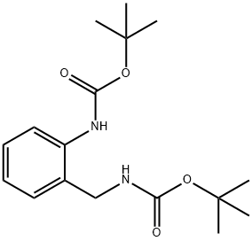 tert-Butyl 2-Boc-aMinobenzylcarbaMate Struktur