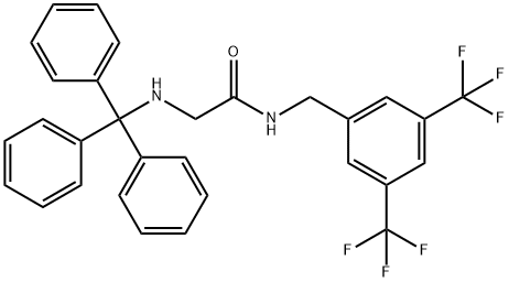 N-(3,5-Bis(trifluoroMethyl)benzyl)-2-(tritylaMino)acetaMide Struktur