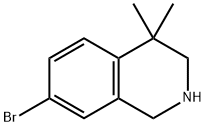 7-BroMo-4,4-diMethyl-1,2,3,4-tetrahydro-isoquinoline Struktur