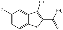 5-Chloro-3-hydroxybenzofuran-2-carboxaMide Struktur