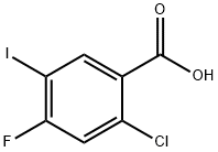 2-Chloro-4-fluoro-5-iodo-benzoic acid Struktur