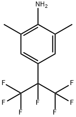 2,6-diMethyl-4-(perfluoropropan-2-yl)aniline Struktur