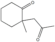 2-Acetonyl-2-methylcyclohexanone Struktur