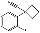 1-(2-fluorophenyl)cyclobutanecarbonitrile Struktur