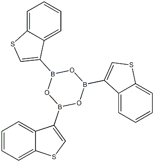 2,4,6-Tri(benzo[b]thiophen-3-yl)-1,3,5,2,4,6-trioxatriborinane ,97% Struktur