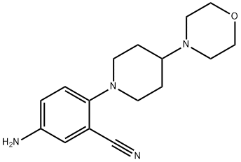 5-aMino-2-(4-Morpholinopiperidin-1-yl)benzonitrile Struktur