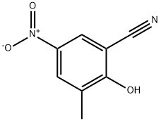 2-hydroxy-3-Methyl-5-nitro-benzonitrile Struktur