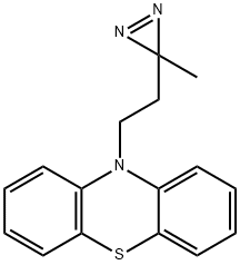 10-[2-(3-Methyl-3H-diazirin-3-yl)ethyl]-10H-phenothiazine Struktur