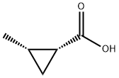 (1R,2S)-2-Methylcyclopropane-1-carboxylic acid Struktur