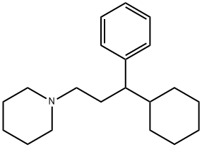 1-(3-Cyclohexyl-3-phenylpropyl)piperidine Struktur