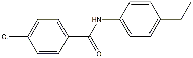 4-chloro-N-(4-ethylphenyl)benzamide Struktur