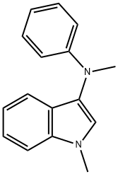 N,1-DiMethyl-N-phenyl-1H-indol-3-aMine Struktur