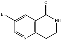 3-BROMO-7,8-DIHYDRO-1,6-NAPHTHYRIDIN-5(6H)-ONE Struktur