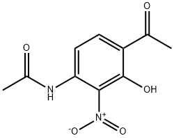 N-(4-acetyl-3-hydroxy-2-nitrophenyl)acetaMide Struktur