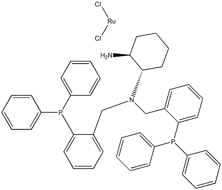 Dichloro{(1S,2S)-N,N-bis[2-(diphenylphosphino)benzyl]cyclohexane-1,2-diamine}ruthenium(II), min. 97% Struktur