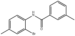 N-(2-bromo-4-methylphenyl)-3-methylbenzamide Struktur