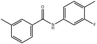 N-(3-fluoro-4-methylphenyl)-3-methylbenzamide Struktur