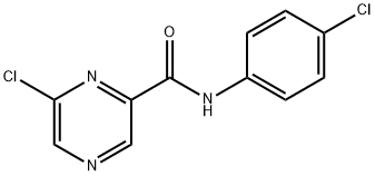 6-Chloro-N-(4-chlorophenyl)pyrazine-2-carboxaMide Struktur