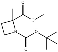 Methyl 1-Boc-2-Methylazetidine-2-carboxylate Struktur