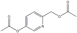 6-(AcetoxyMethyl)pyridin-3-yl acetate Struktur