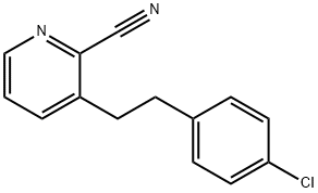 3-(p-Chlorophenethyl)picolinonitrile Struktur