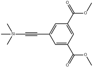 1,3-Benzenedicarboxylic acid, 5-[2-(triMethylsilyl)ethynyl]-, 1,3-diMethyl ester Struktur