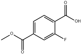 2-fluoro-4-(Methoxycarbonyl)benzoic acid Struktur