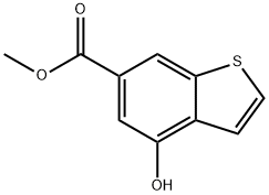 Methyl 4-Hydroxy-1-benzothiophene-6-carboxylate Struktur