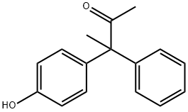 3-(4-Hydroxyphenyl)-3-phenylbutan-2-one Struktur