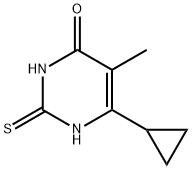 6-Cyclopropyl-2-Mercapto-5-MethylpyriMidin-4-ol Struktur