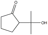 Cyclopentanone, 2-(1-hydroxy-1-Methylethyl)- Struktur