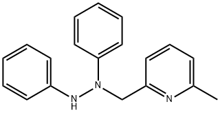 2-((1,2-Diphenylhydrazinyl)Methyl)-6-Methylpyridine Struktur