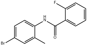 N-(4-bromo-2-methylphenyl)-2-fluorobenzamide Struktur