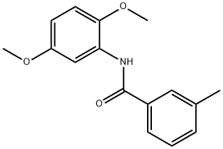 N-(2,5-dimethoxyphenyl)-3-methylbenzamide Struktur