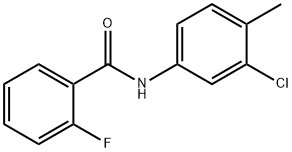 N-(3-chloro-4-methylphenyl)-2-fluorobenzamide Struktur